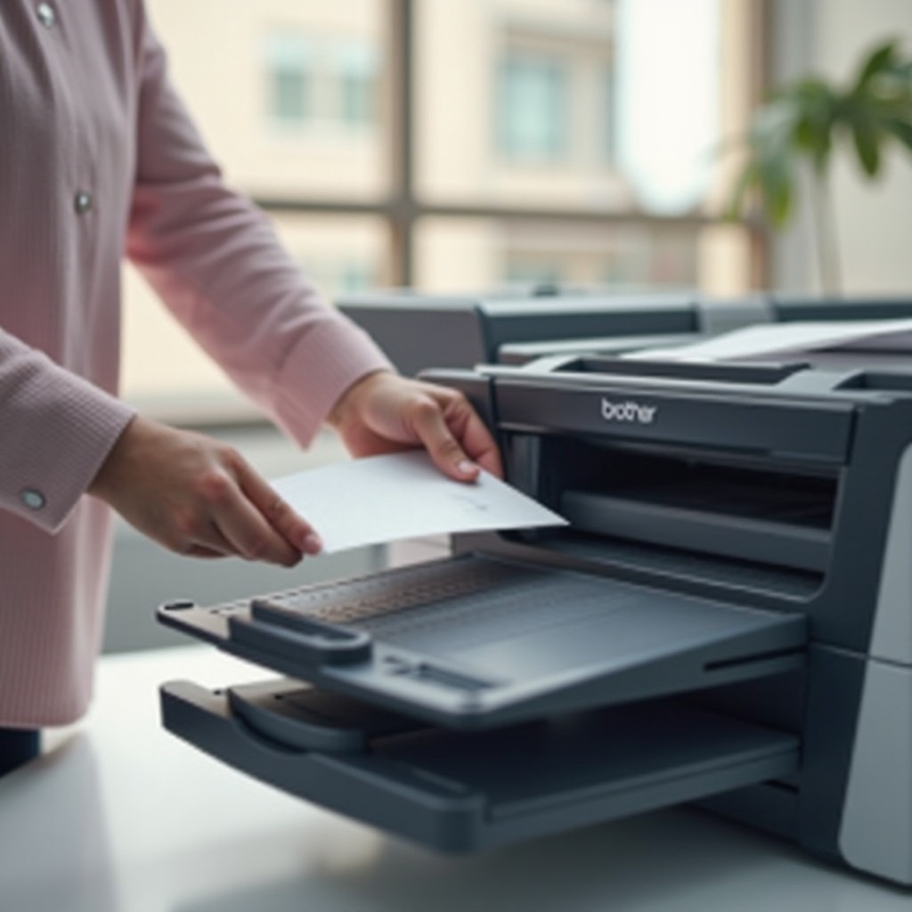 how to load paper in brother printer