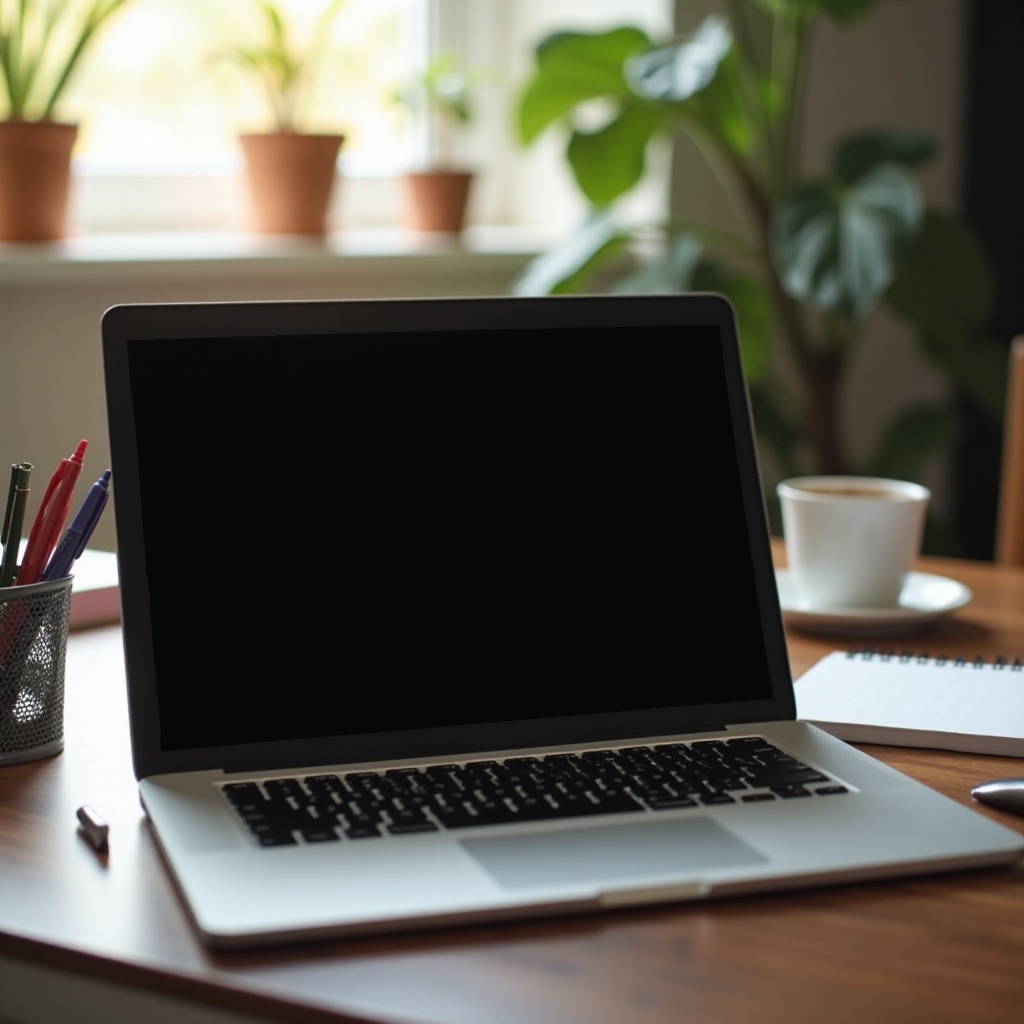 노트북 모니터가 무작위로 검게 변합니다