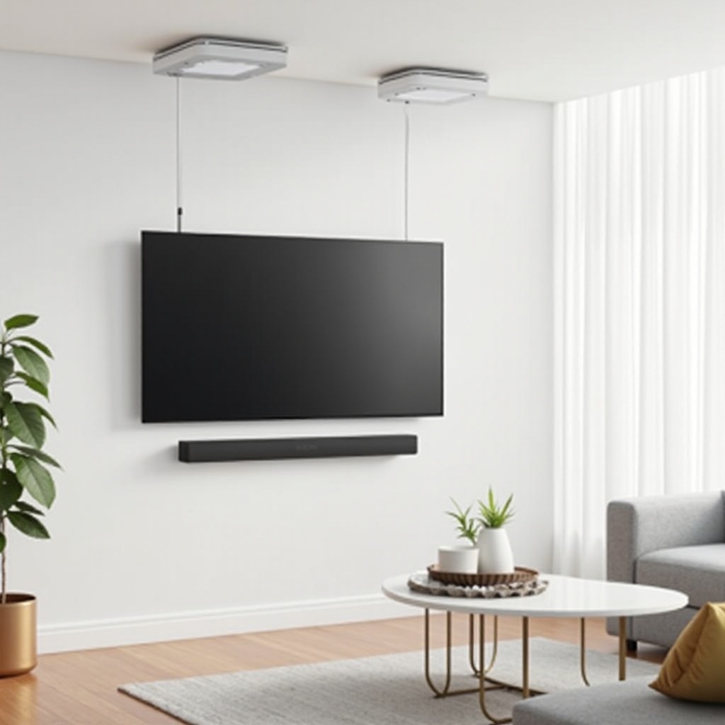 Sonos plafondluidsprekers aansluiten op soundbar en tv