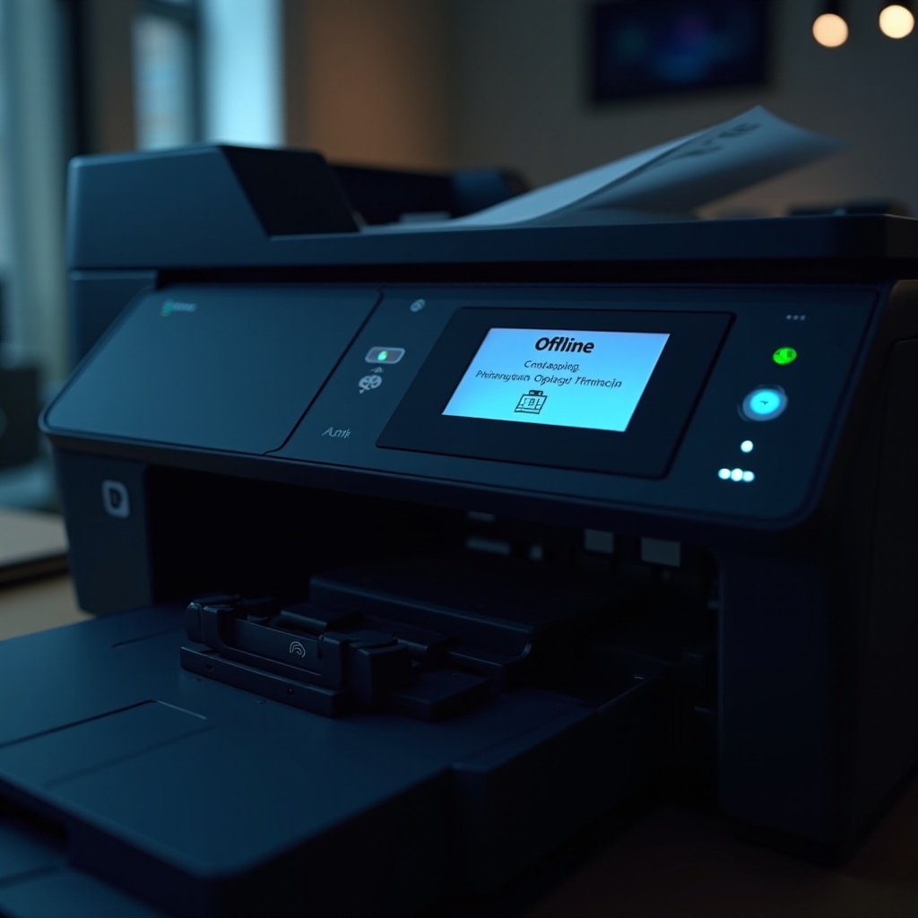 プリンターはオンになっていますが、オフラインと表示されます