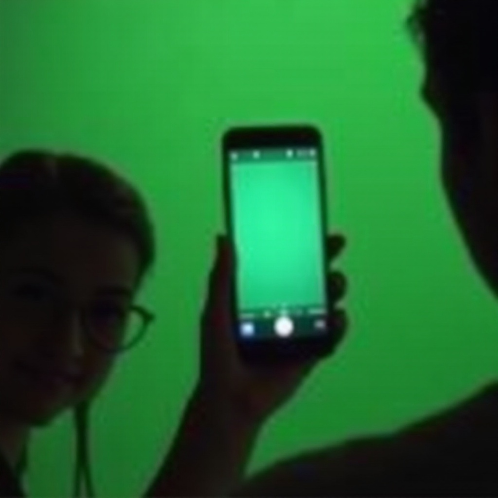 how to use adroid phone to take green screen pictures
