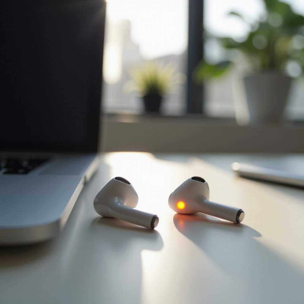 airpod berkedip oranye