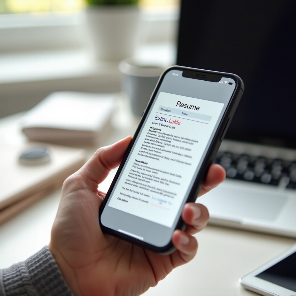 How to Save a Resume on iPhone
