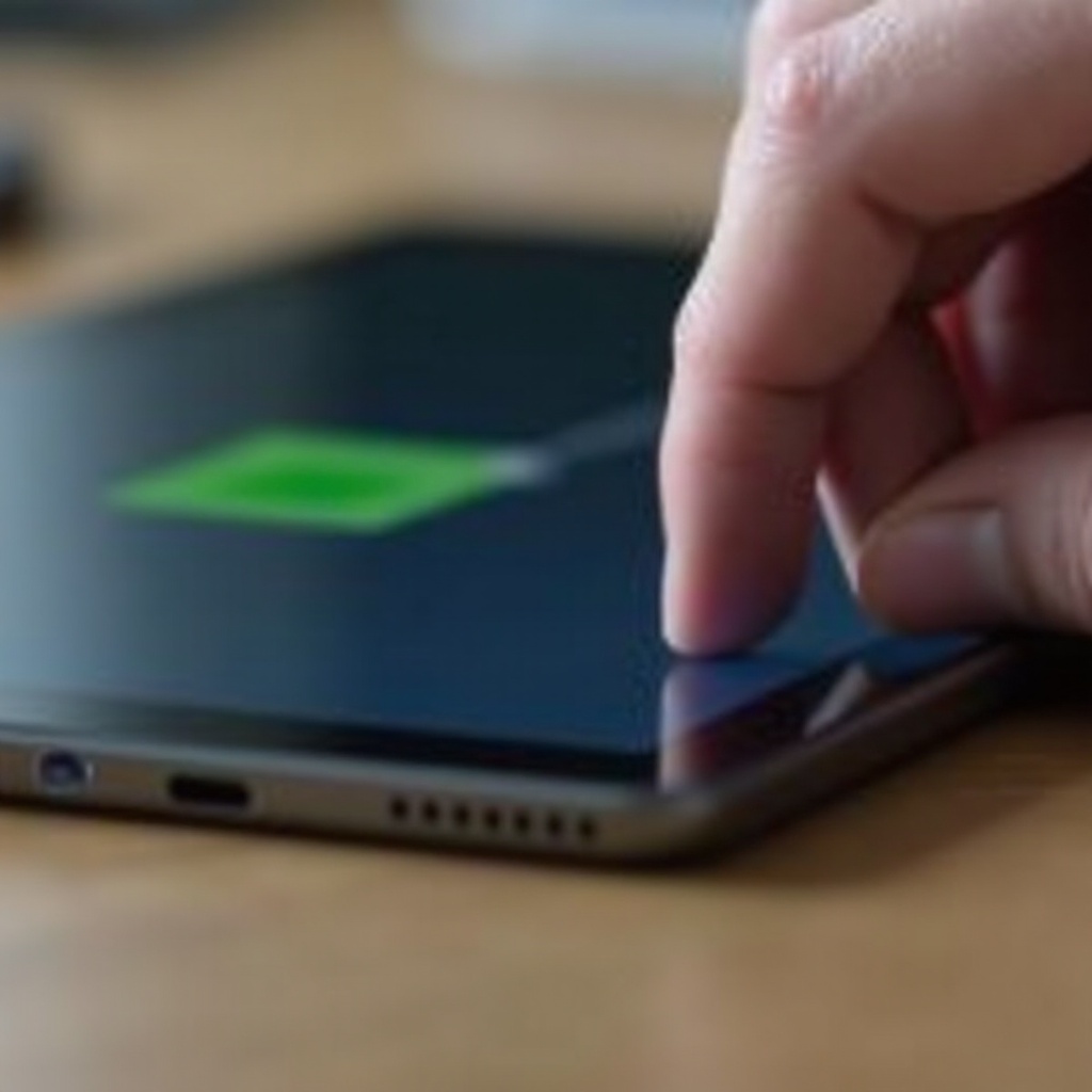 tablet samsunga pokazuje błyskawicę, ale nie ładuje