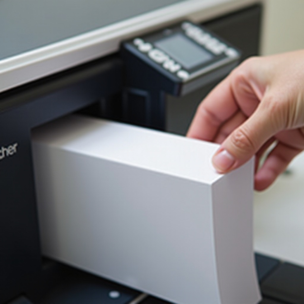 วิธีใส่กระดาษในเครื่องพิมพ์ Brother