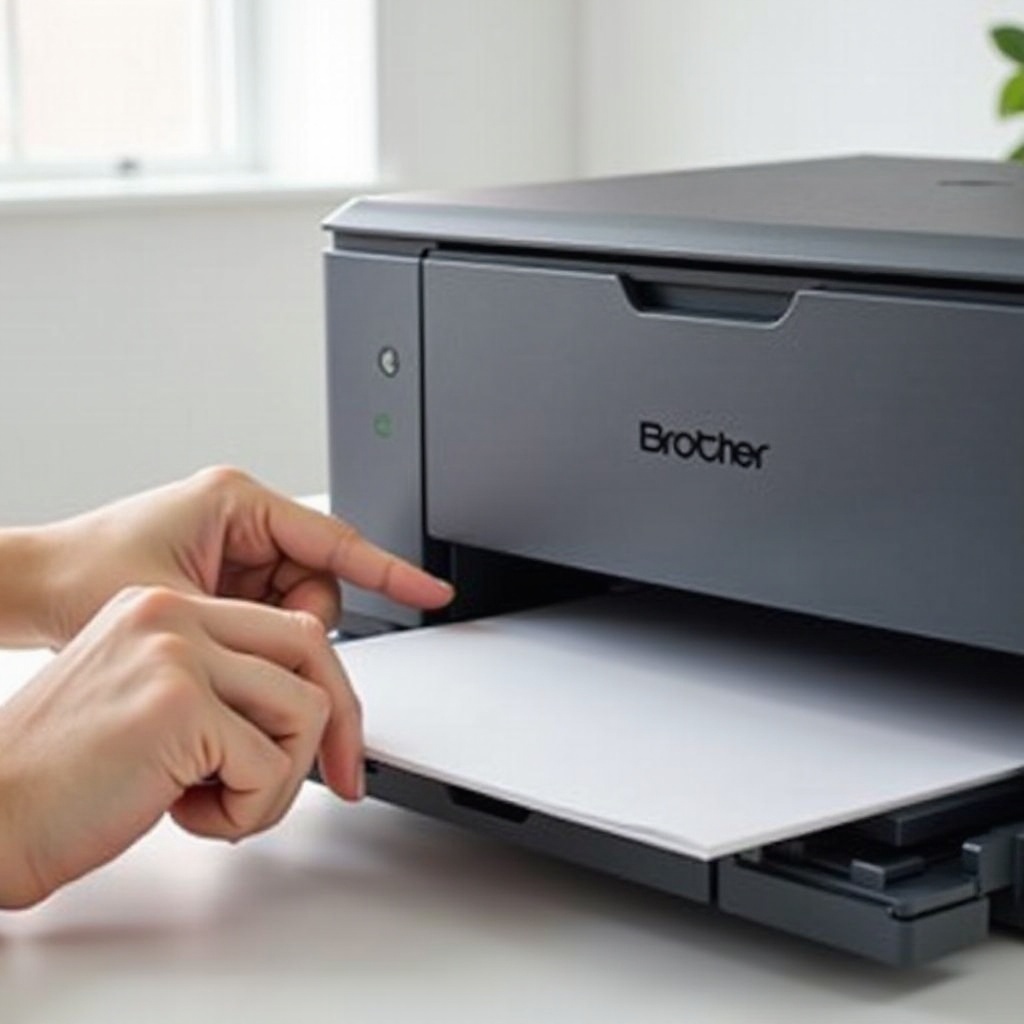 Kuinka ladata paperia Brother-tulostimeen