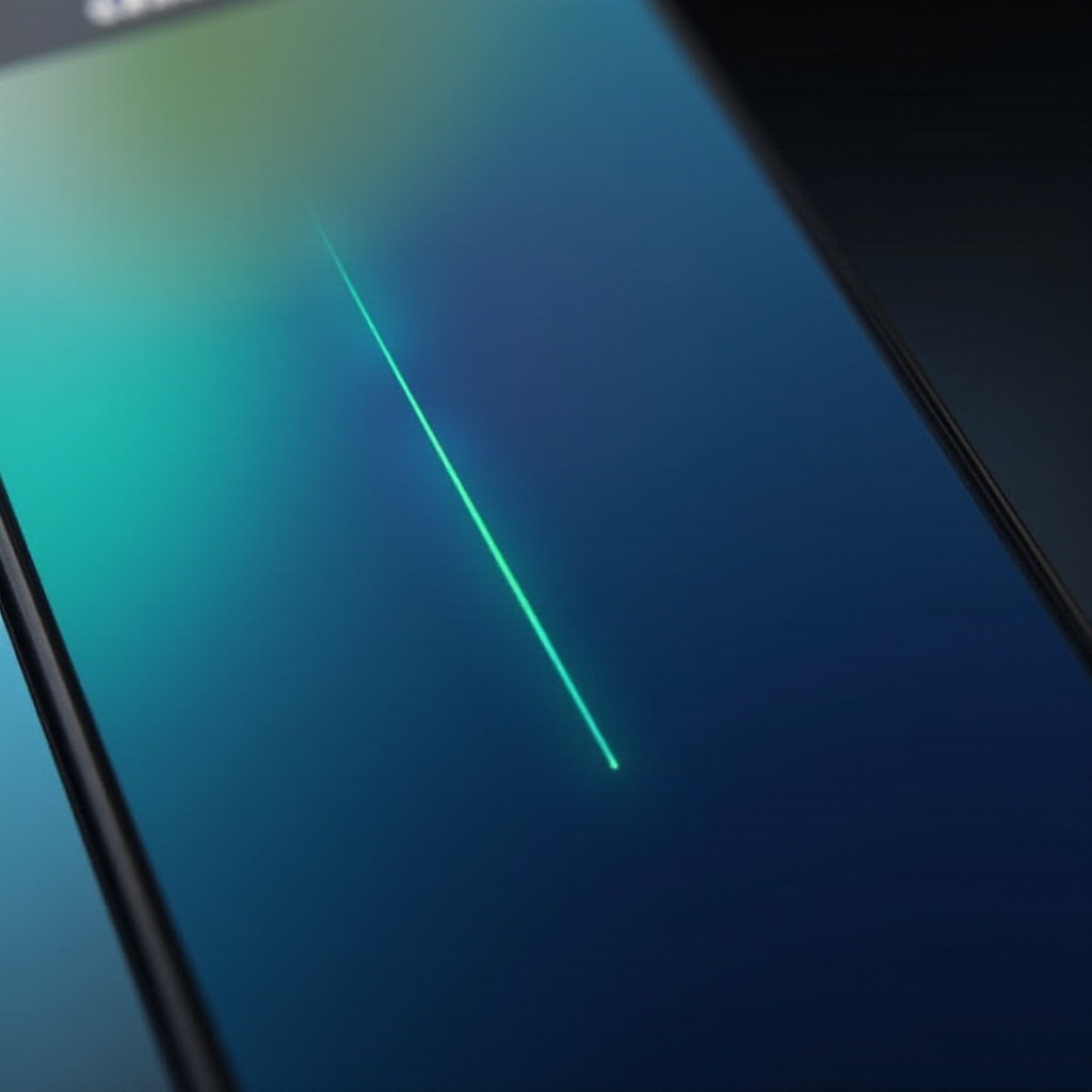 green line on samsung phone