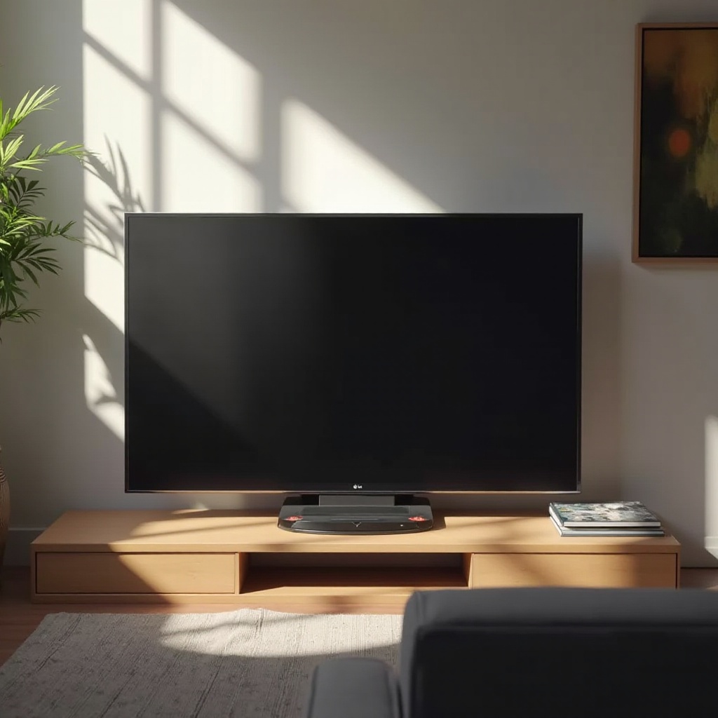 LG tv gaat niet aan maar het rode lampje brandt