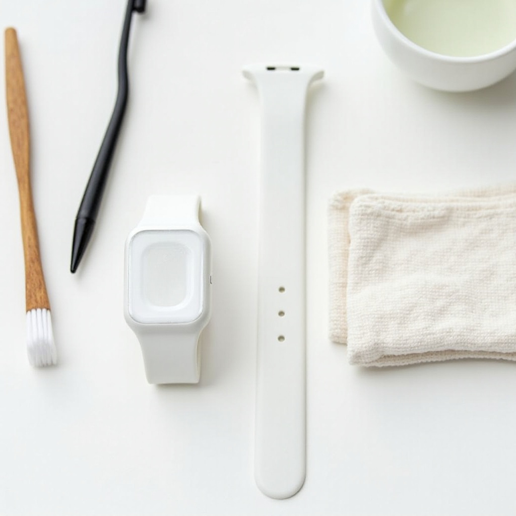 hoe je een siliconen bandje van een smartwatch schoonmaakt