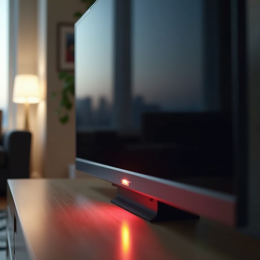 telewizor lg nie włącza się, ale czerwona lampka świeci