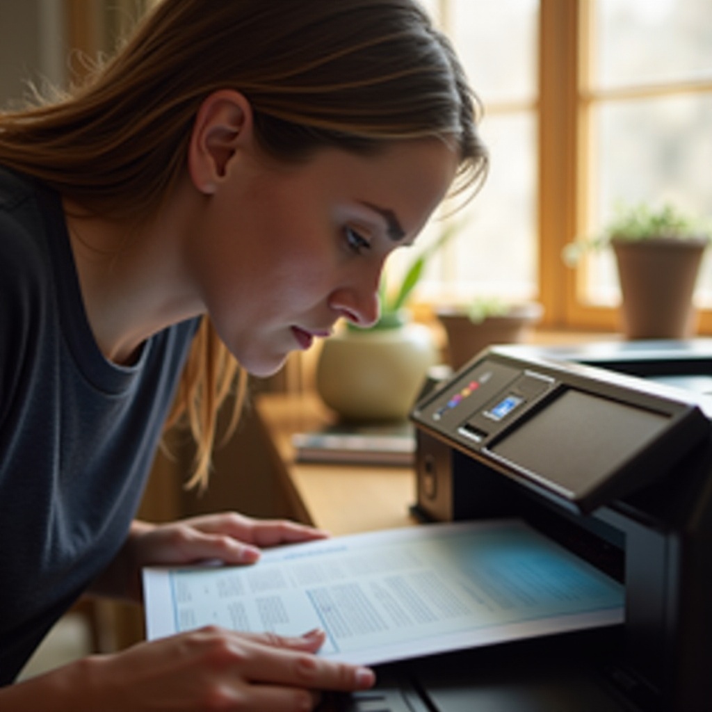 why is my epson printer printing lines