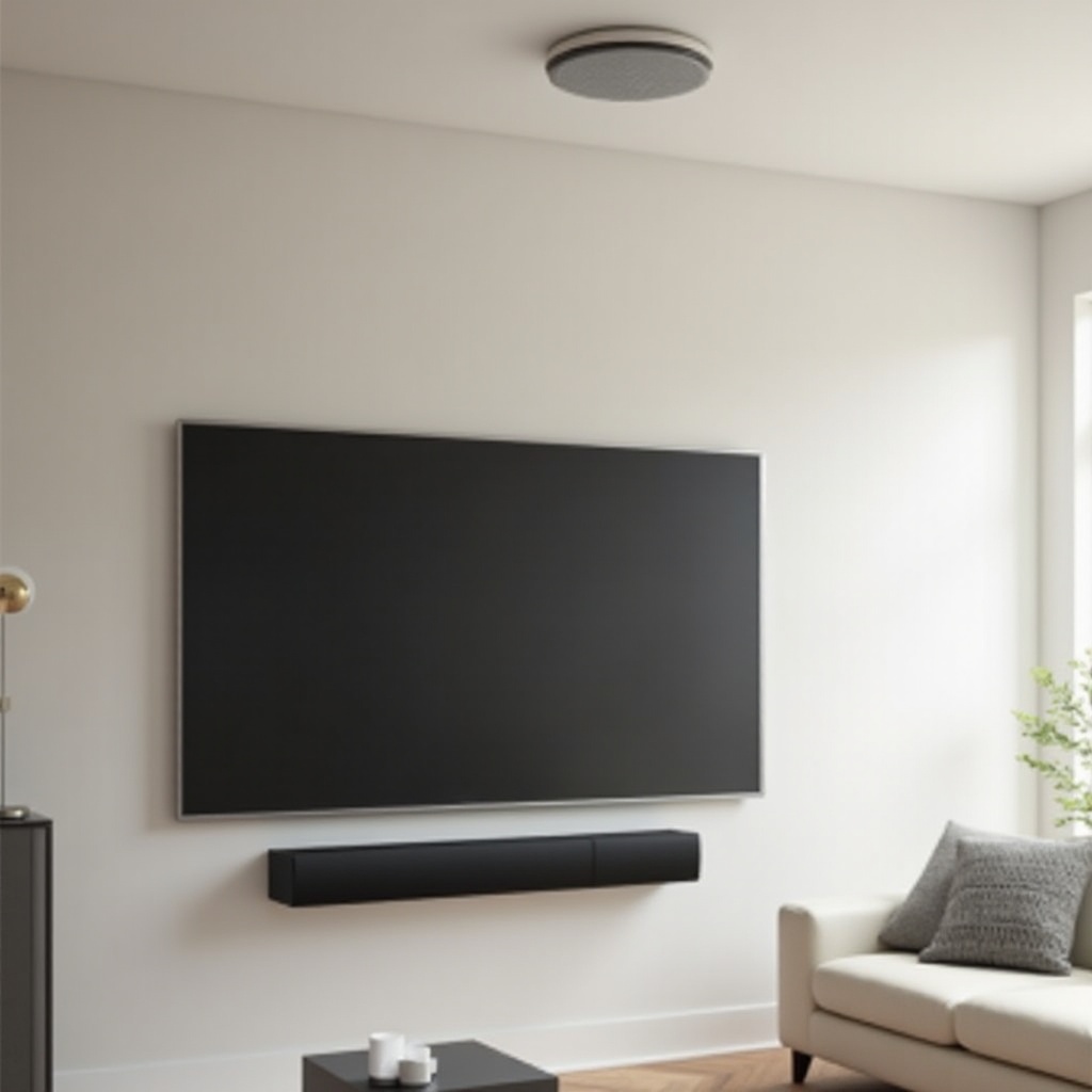 Sonos 천장형 스피커를 사운드바와 TV에 연결하는 방법