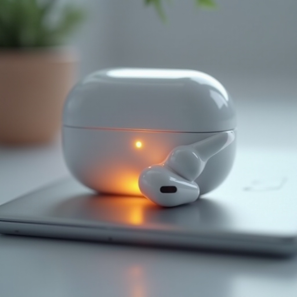 airpod vilkkuu oranssina