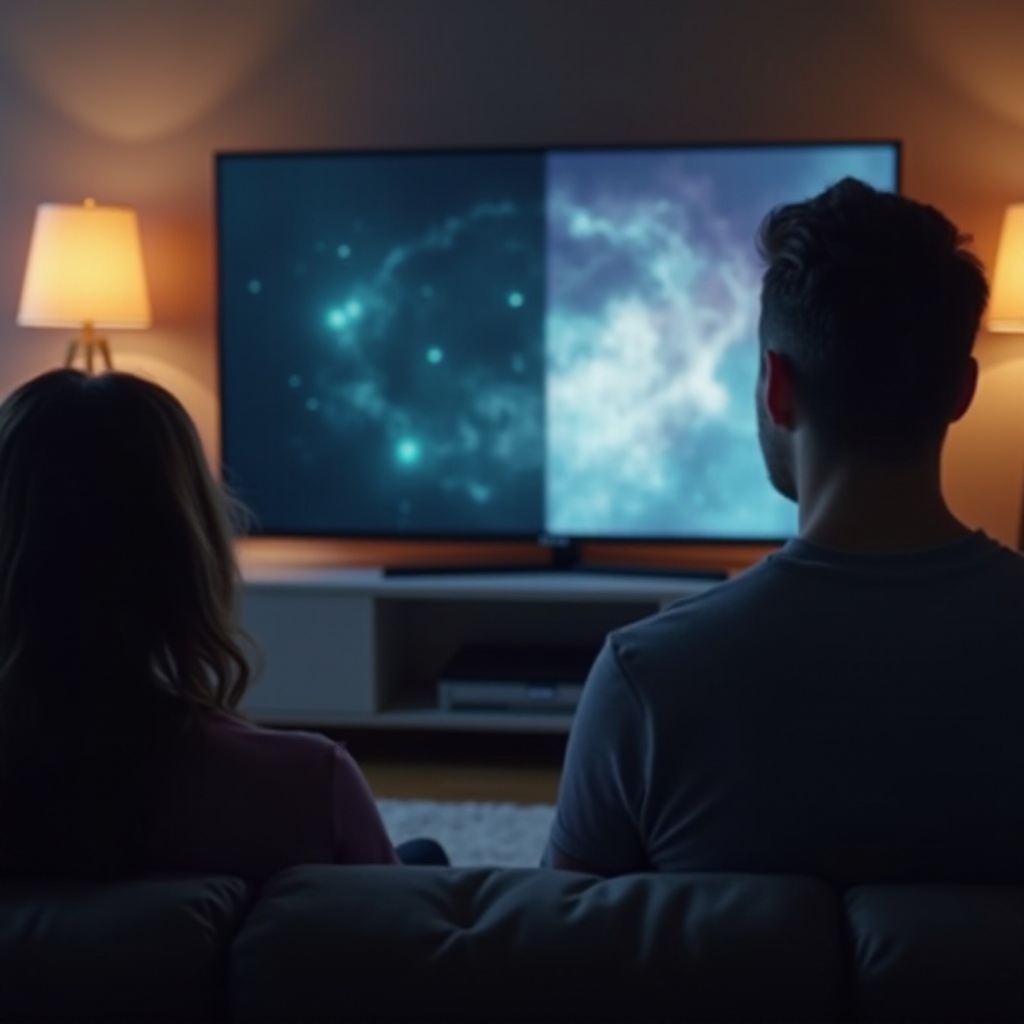 삼성 LED TV 한쪽이 어두움