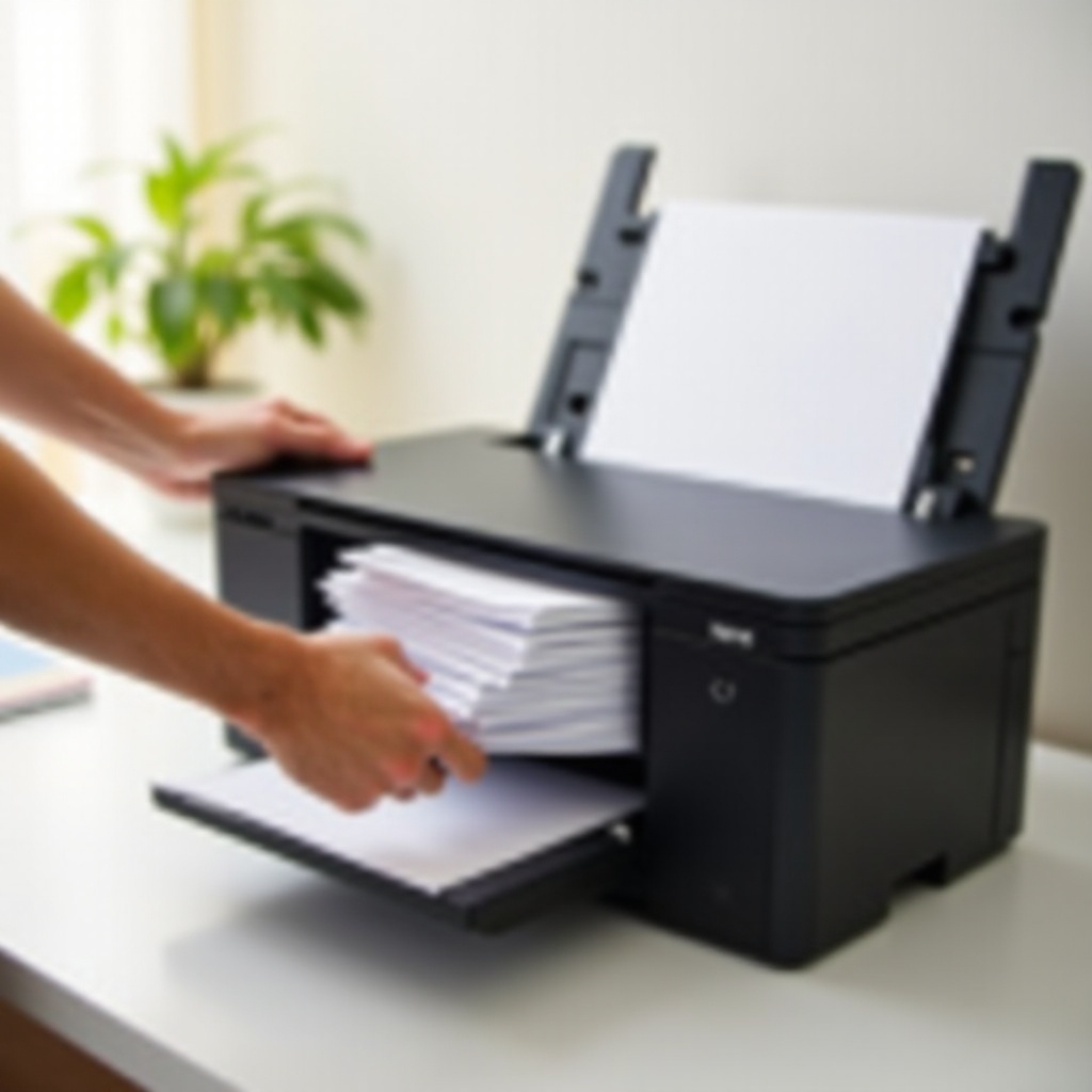 วิธีใส่กระดาษในเครื่องพิมพ์ Brother