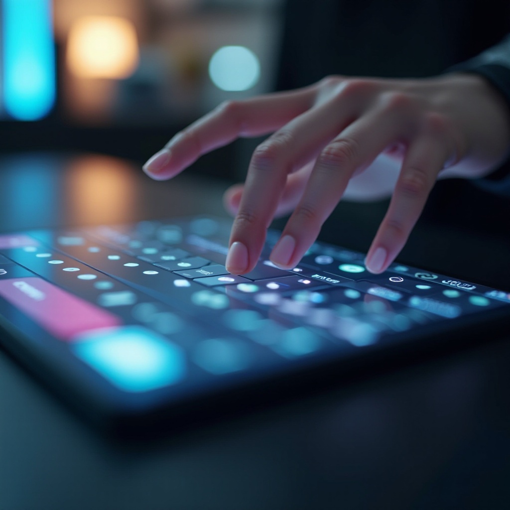 De wonderen van computers met touchscreens verkennen.