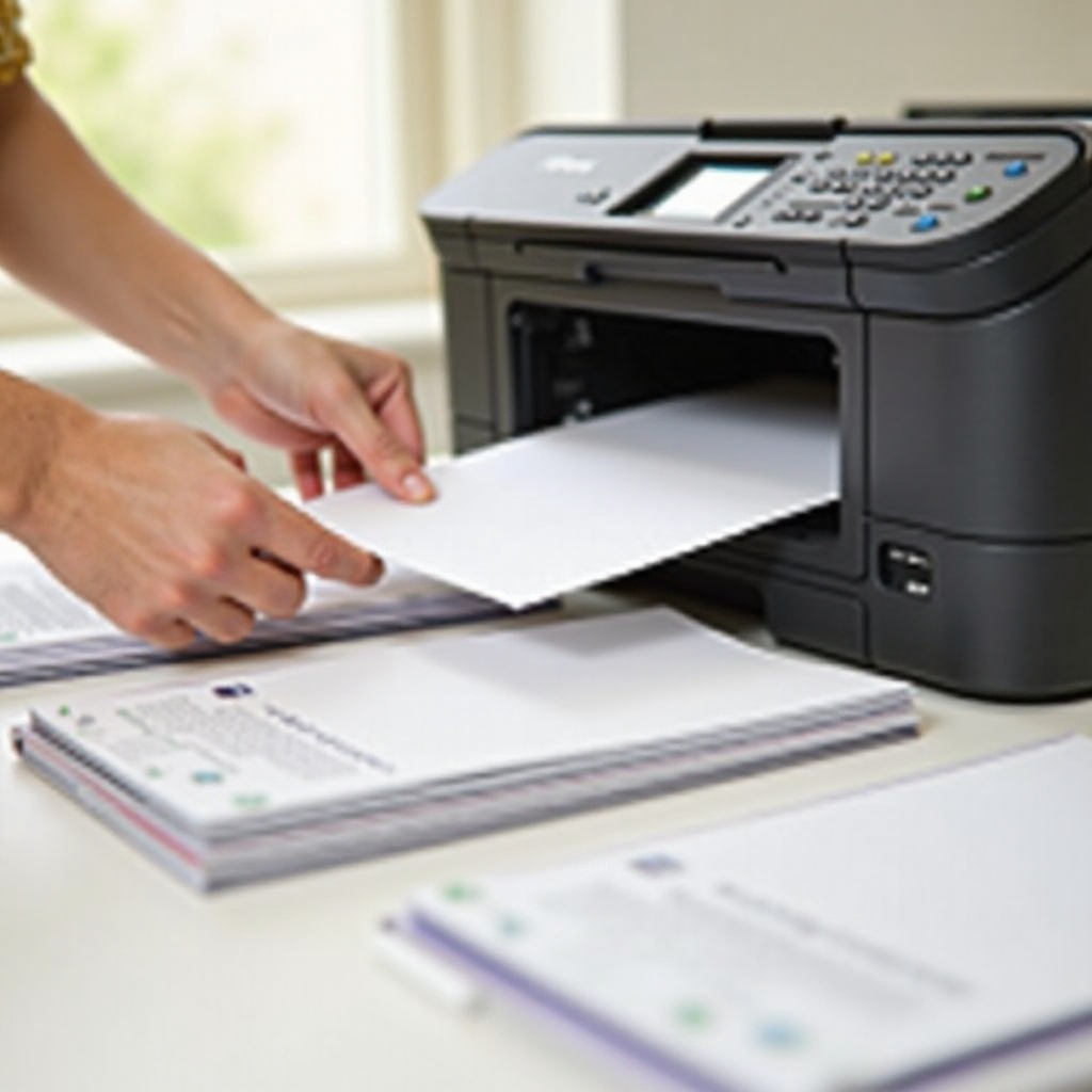 kuinka ladata paperia Brother-tulostimeen