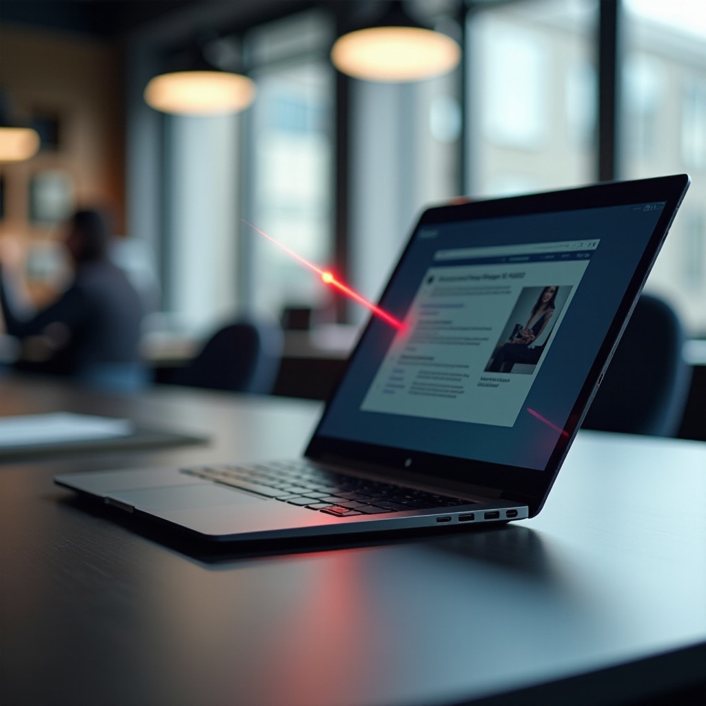 jak uzyskać wskaźnik laserowy na Chromebooku bez rysika