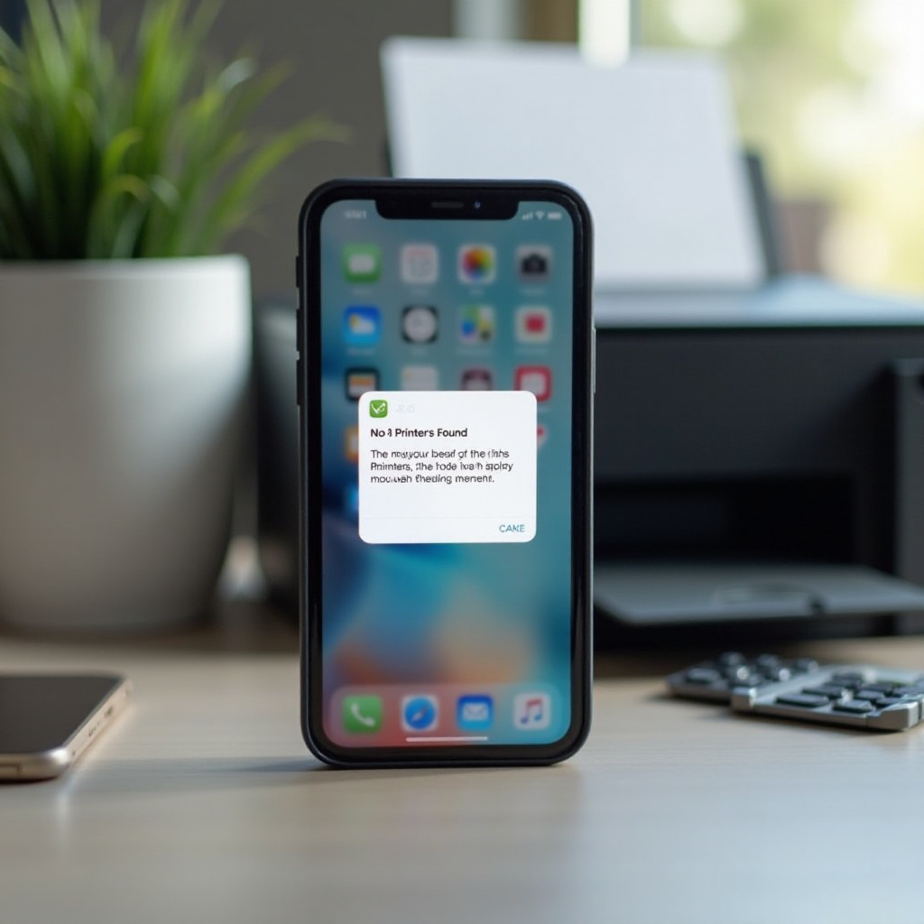 no air printers found iphone